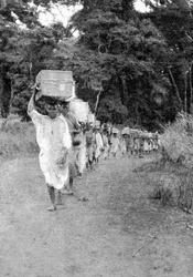 En Route to the Mountains, from an article entitled To the Mountains of the Moon published in The Graphic October 27th 1906